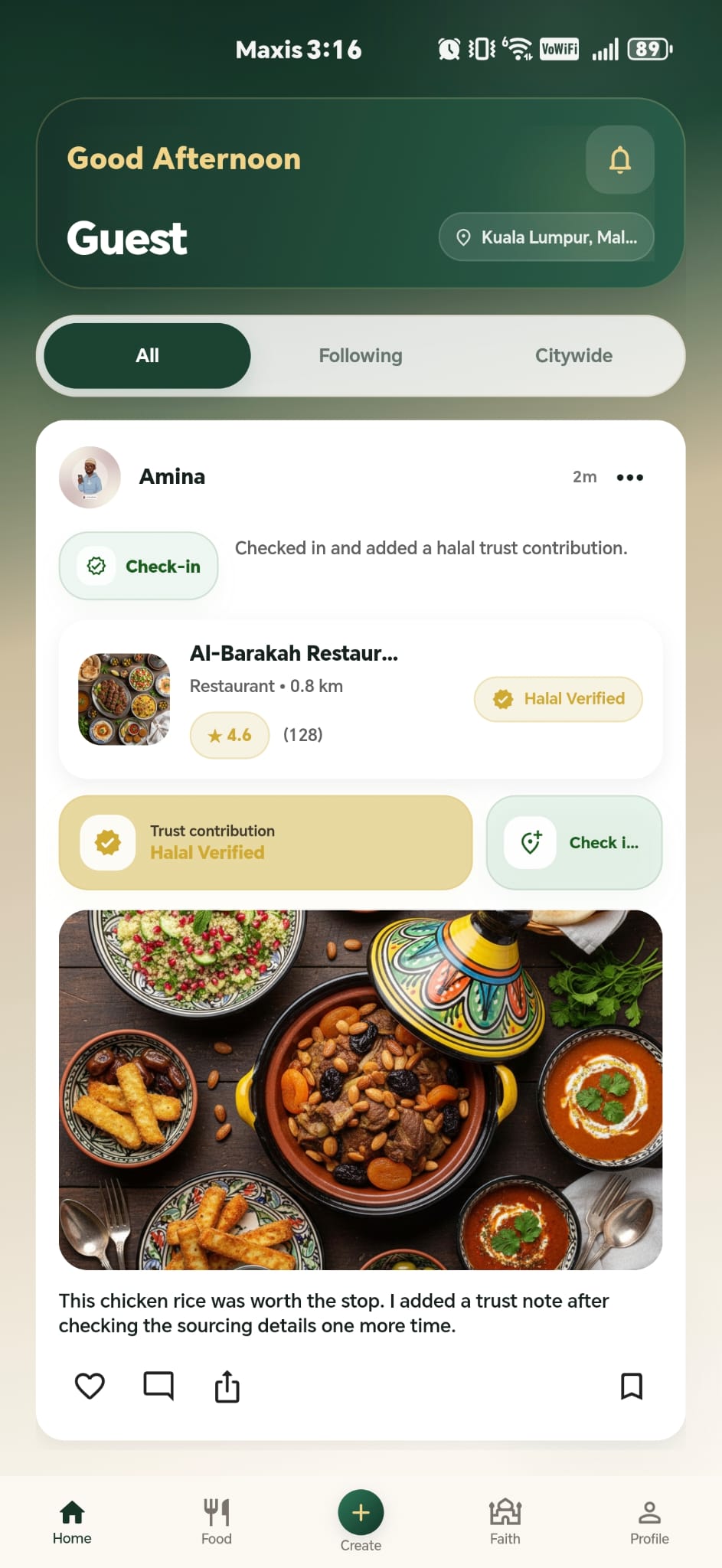 Discover phone preview for HilalGO